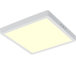 LED Paneel - 30x30 Warm Wit 3000K - 24W Opbouw Vierkant - Mat Wit - Flikkervrij
