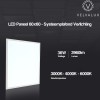 LED Paneel 60x60 - Velvalux Lumis - LED Paneel Systeemplafond - Aanpasbare Kleur CCT - 36W - Inbouw - Vierkant - Wit - Flikkervrij