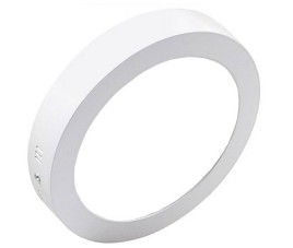 LED Downlight - Opbouw Rond 12W - Helder/Koud Wit 6400K - Mat Wit Aluminium - Ø170mm