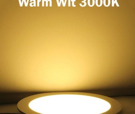 LED Paneel - 30x30 Warm Wit 3000K - 24W Opbouw Vierkant - Mat Wit - Flikkervrij