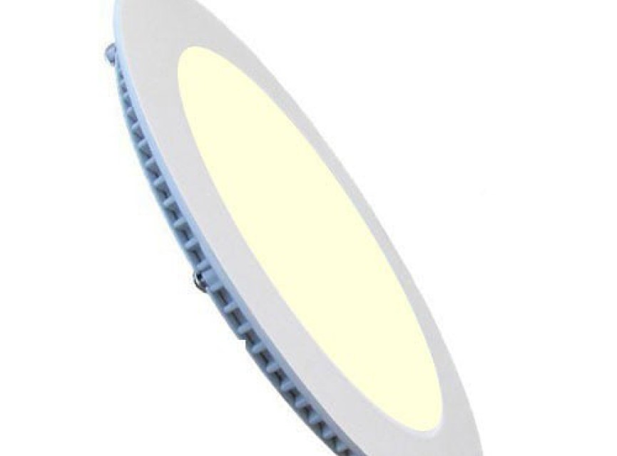 LED Downlight Slim - Inbouw Rond 3W - Warm Wit 2700K - Mat Wit Aluminium - Ø83mm
