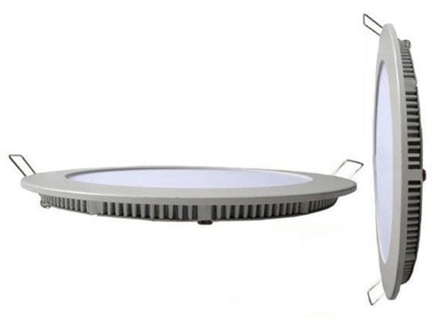 LED Downlight Slim - Inbouw Rond 3W - Warm Wit 2700K - Mat Wit Aluminium - Ø83mm