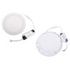 LED Downlight Slim - Inbouw Rond 6W - Warm Wit 2700K - Mat Wit Aluminium - Ø120mm