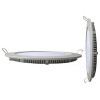 LED Downlight Slim - Inbouw Rond 15W - Warm Wit 2700K - Mat Wit Aluminium - Ø195mm