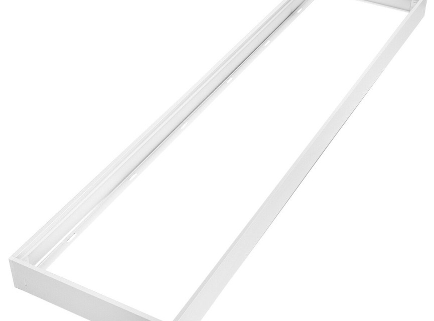 LED Paneel Opbouw Frame - Velvalux - 30x120 - Aluminium - Rechthoek - Wit