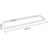 LED Paneel Opbouw Frame - Velvalux - 30x120 - Aluminium - Rechthoek - Wit