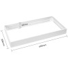 LED Paneel Opbouw Frame - Velvalux - 30x60 - Aluminium - Rechthoek - Wit