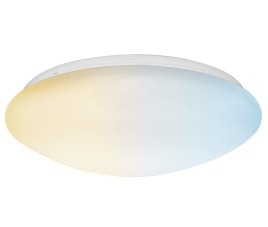 LED Plafondlamp met Sensor - Velvalux - 12W 1300lm - Aanpasbare Lichtkleur CCT - Spatwaterdicht IP44 - Opbouw - Rond - Wit
