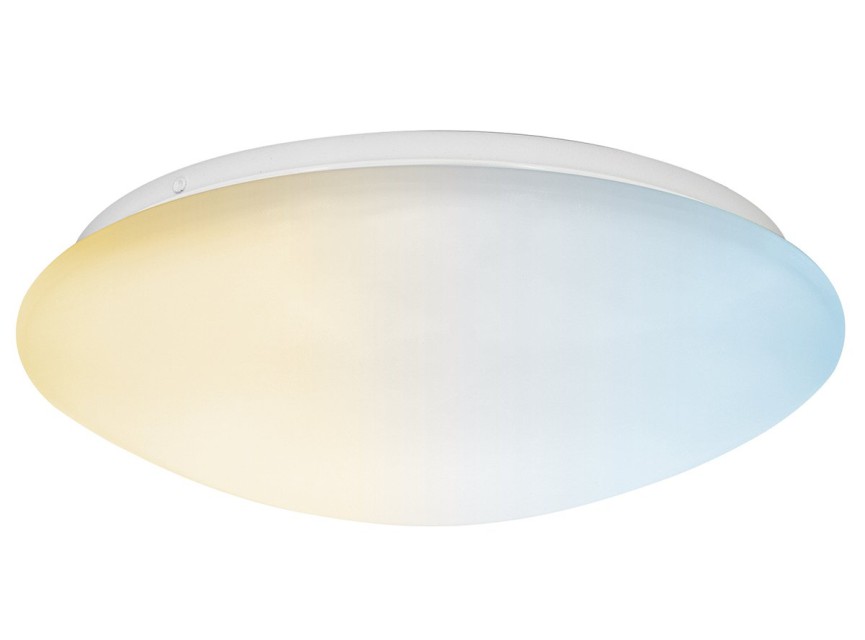 LED Plafondlamp met Sensor - Velvalux - 12W 1300lm - Aanpasbare Lichtkleur CCT - Spatwaterdicht IP44 - Opbouw - Rond - Wit