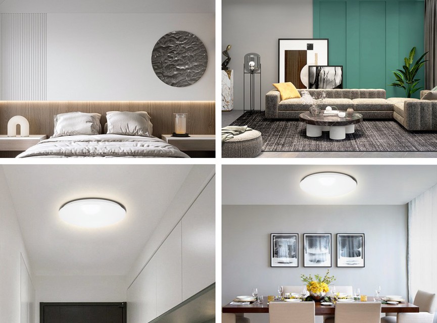 LED Plafondlamp met Sensor - Velvalux - 12W 1300lm - Aanpasbare Lichtkleur CCT - Spatwaterdicht IP44 - Opbouw - Rond - Wit