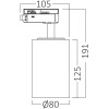 LED Railspot - Track Spot - Brinton Sonly - 1-Fase - 30W 2960lm 38D - Aanpasbare Lichtkleur CCT - Zwart