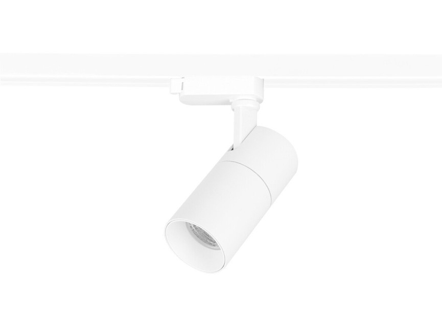 LED Railverlichting - Track Spot - Prixa Pina - 1 Fase - 20W - Aanpasbare Kleur - Mat Wit - Rond - Aluminium