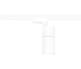LED Railverlichting - Track Spot - Prixa Pina - 1 Fase - 20W - Aanpasbare Kleur - Mat Wit - Rond - Aluminium
