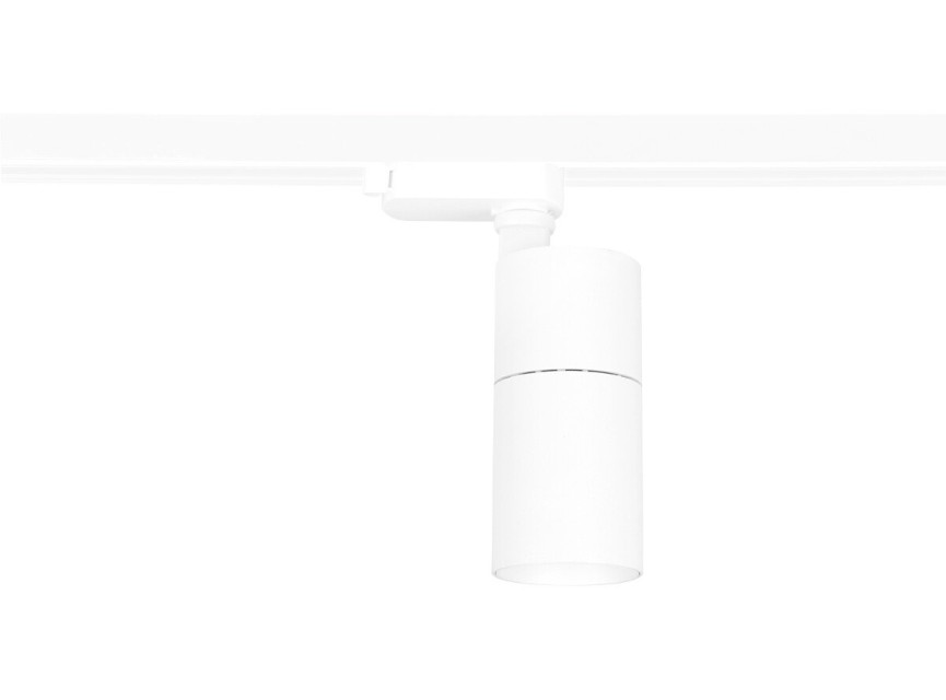 LED Railverlichting - Track Spot - Prixa Pina - 1 Fase - 20W - Aanpasbare Kleur - Mat Wit - Rond - Aluminium