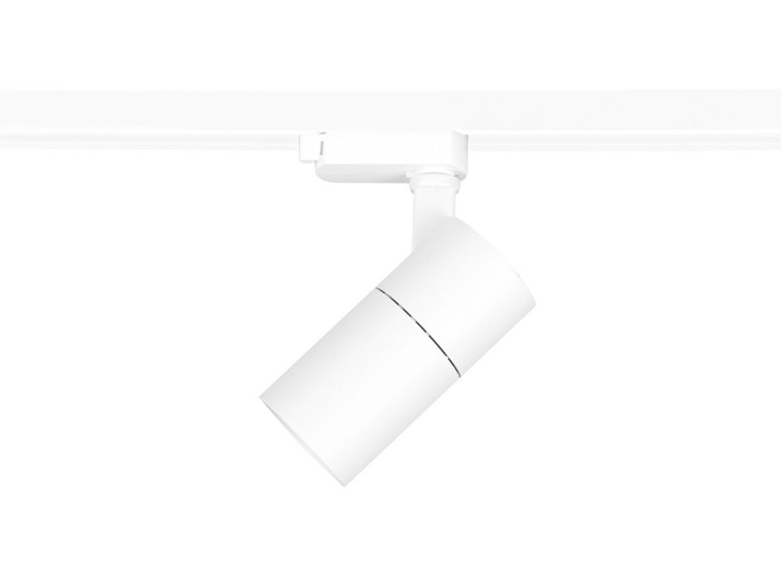 LED Railverlichting - Track Spot - Prixa Pina - 1 Fase - 20W - Aanpasbare Kleur - Mat Wit - Rond - Aluminium