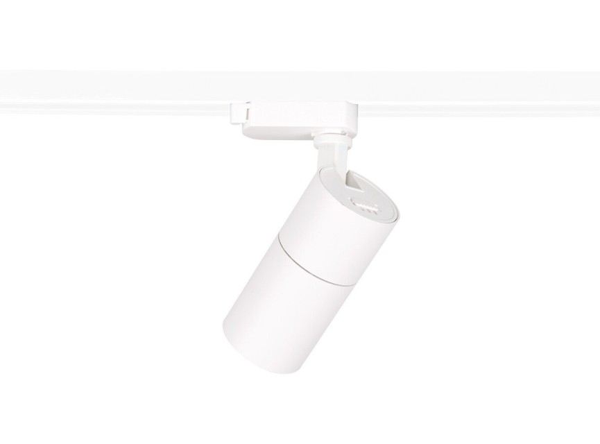LED Railverlichting - Track Spot - Prixa Pina - 1 Fase - 20W - Aanpasbare Kleur - Mat Wit - Rond - Aluminium