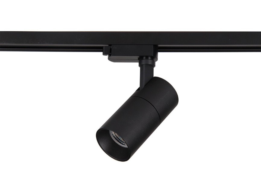 LED Railverlichting - Track Spot - Prixa Pina - 1 Fase - 20W - Aanpasbare Kleur - Mat Zwart - Rond - Aluminium