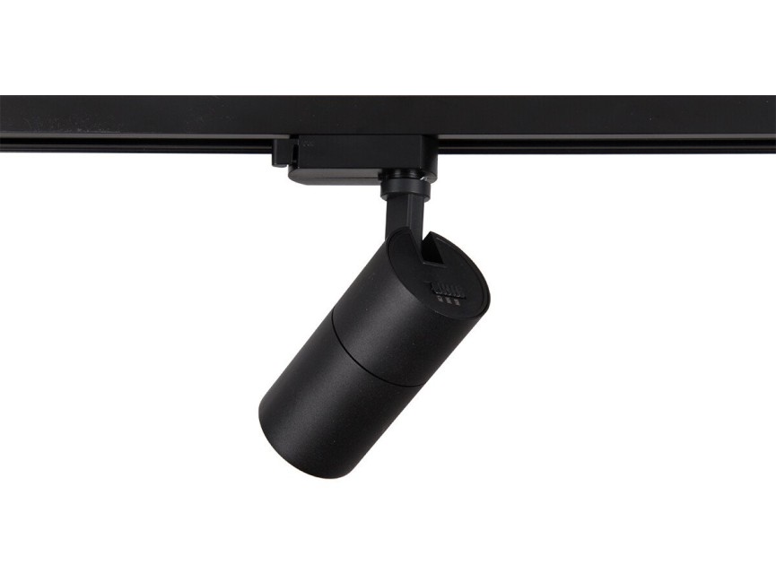 LED Railverlichting - Track Spot - Prixa Pina - 1 Fase - 20W - Aanpasbare Kleur - Mat Zwart - Rond - Aluminium