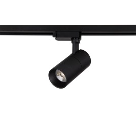 LED Railverlichting - Track Spot - Prixa Pina - 1 Fase - 20W - Aanpasbare Kleur - Mat Zwart - Rond - Aluminium