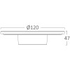 LED Wandlamp - Brinton Plinto - 8W 760lm - Aanpasbare Lichtkleur CCT - Rondom Verlicht - Voor Buiten en Binnen - Waterdicht IP65 - Rond - Wit