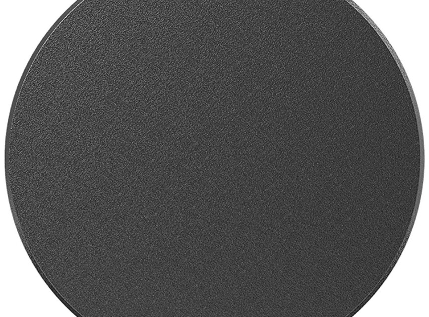 LED Wandlamp - Brinton Plinto - 8W 760lm - Aanpasbare Lichtkleur CCT - Rondom Verlicht - Voor Buiten en Binnen - Waterdicht IP65 - Rond - Zwart