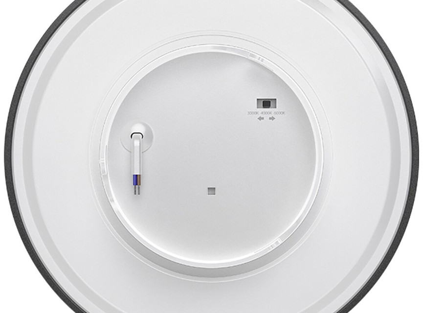 LED Wandlamp - Brinton Plinto - 8W 760lm - Aanpasbare Lichtkleur CCT - Rondom Verlicht - Voor Buiten en Binnen - Waterdicht IP65 - Rond - Zwart