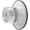 LED Wandlamp - Brinton Plinto - 8W 760lm - Aanpasbare Lichtkleur CCT - Rondom Verlicht - Voor Buiten en Binnen - Waterdicht IP65 - Rond - Zwart