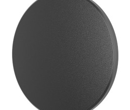 LED Wandlamp - Brinton Plinto - 8W 760lm - Aanpasbare Lichtkleur CCT - Rondom Verlicht - Voor Buiten en Binnen - Waterdicht IP65 - Rond - Zwart