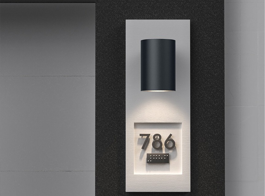 LED Wandlamp - Brinton Victa - Down - 9W 900lm - Aanpasbare Lichtkleur CCT - Voor Buiten en Binnen - Waterdicht IP65 - Rond - Antraciet