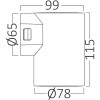 LED Wandlamp - Brinton Victa - Down - 9W 900lm - Aanpasbare Lichtkleur CCT - Voor Buiten en Binnen - Waterdicht IP65 - Rond - Wit