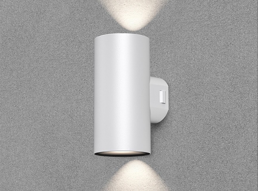 LED Wandlamp - Brinton Victa - Up & Down - 18W 1780lm - Aanpasbare Lichtkleur CCT - Voor Buiten en Binnen - Waterdicht IP65 - Rond - Wit