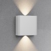 LED Wandlamp - Brinton Victo - Up & Down - 2W 180lm - Aanpasbare Lichtkleur CCT - Voor Buiten en Binnen - Waterdicht IP65 - Rechthoek - Wit