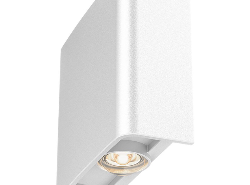 LED Wandlamp - Brinton Victo - Up & Down - 2W 180lm - Aanpasbare Lichtkleur CCT - Voor Buiten en Binnen - Waterdicht IP65 - Rechthoek - Wit