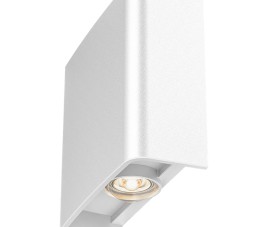 LED Wandlamp - Brinton Victo - Up & Down - 2W 180lm - Aanpasbare Lichtkleur CCT - Voor Buiten en Binnen - Waterdicht IP65 - Rechthoek - Wit
