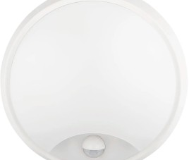 LED Wandlamp met Sensor - Kozolux Sorta - 20W 1600lm - Aanpasbare Lichtkleur 3in1 CCT - IP54 - Rond - Wit