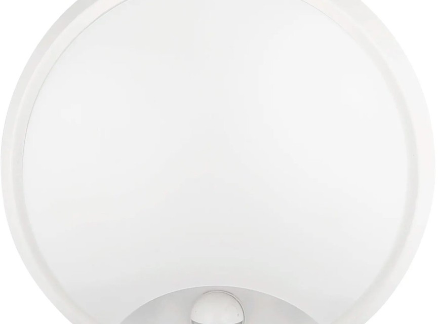 LED Wandlamp met Sensor - Kozolux Sorta - 20W 1600lm - Aanpasbare Lichtkleur 3in1 CCT - IP54 - Rond - Wit