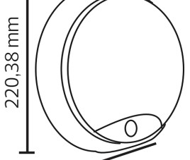 LED Wandlamp met Sensor - Kozolux Sorta - 20W 1600lm - Aanpasbare Lichtkleur 3in1 CCT - IP54 - Rond - Zwart