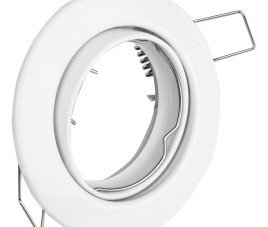Spot Armatuur GU10 - GU10 Inbouwspot - Rond - Wit - Aluminium - Kantelbaar Ø82mm