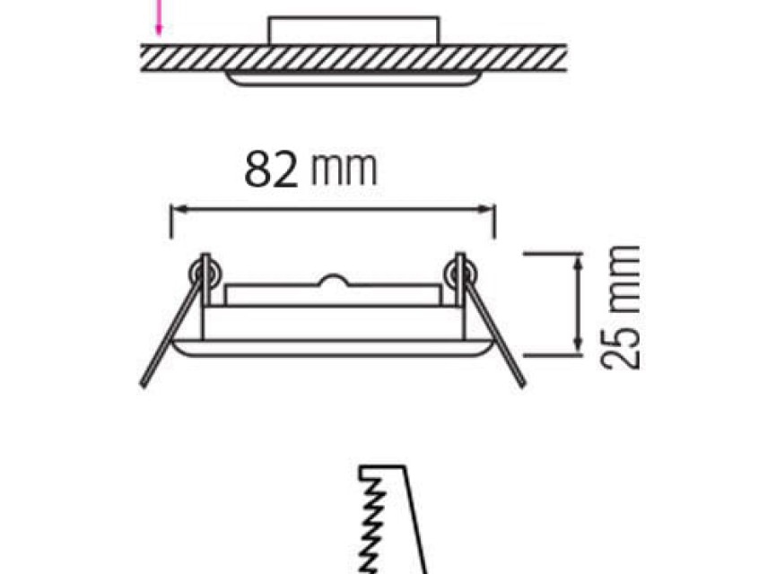 Spot Armatuur GU10 - GU10 Inbouwspot - Rond - Wit - Aluminium - Kantelbaar Ø82mm