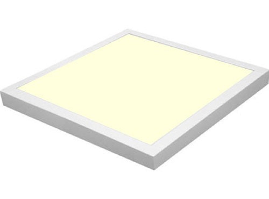 LED Paneel - 30x30 Warm Wit 3000K - 24W Opbouw Vierkant - Mat Wit - Flikkervrij