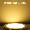 LED Downlight Slim - Inbouw Rond 6W - Warm Wit 2700K - Mat Wit Aluminium - Ø120mm