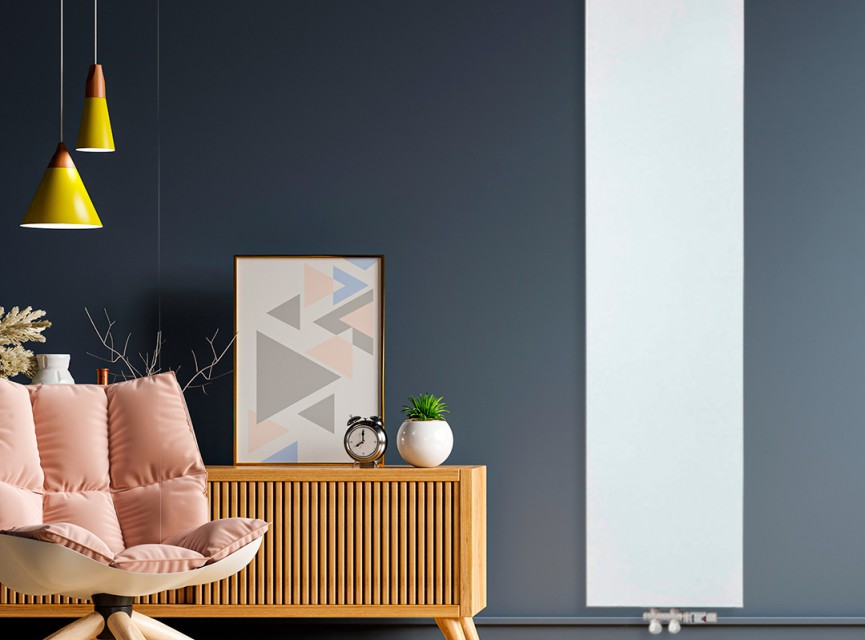 160x60 cm Type 20 - 1882 watt - Oppio Verticale radiator vlakke voorzijde - Wit (Ral 9016)