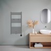 100x50 cm - Oppio Smart WiFi Antraciet elektrische handdoekradiator