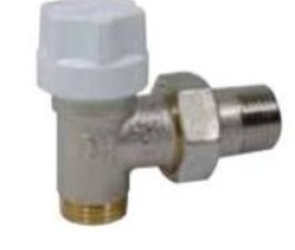 Radiatorkraan haaks met handbediend Spr 105R 1/2