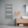 120x60 cm - Oppio Smart WiFi Antraciet elektrische handdoekradiator