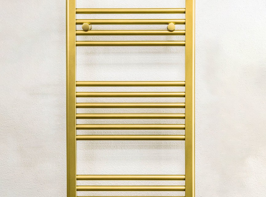 120x40 cm - 553 Watt - Oppio Handdoekradiator - Goud