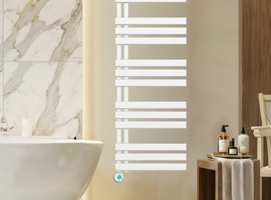 140x50 cm – Oppio Elite ECO Digital WiFi elektrische handdoekradiator – Wit (RAL 9016)
