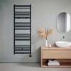 160x60 cm - Oppio Smart WiFi Mat Zwart elektrische handdoekradiator (Ral 9005)