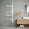160x60 cm - Oppio Smart WiFi Wit (Ral 9016) elektrische handdoekradiator