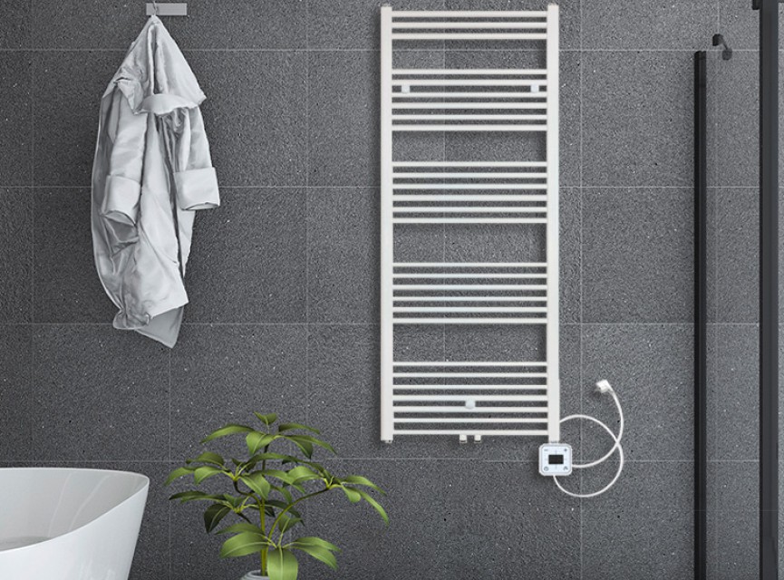 160x50 cm - Oppio Smart Digital Wit (Ral 9016) elektrische handdoekradiator